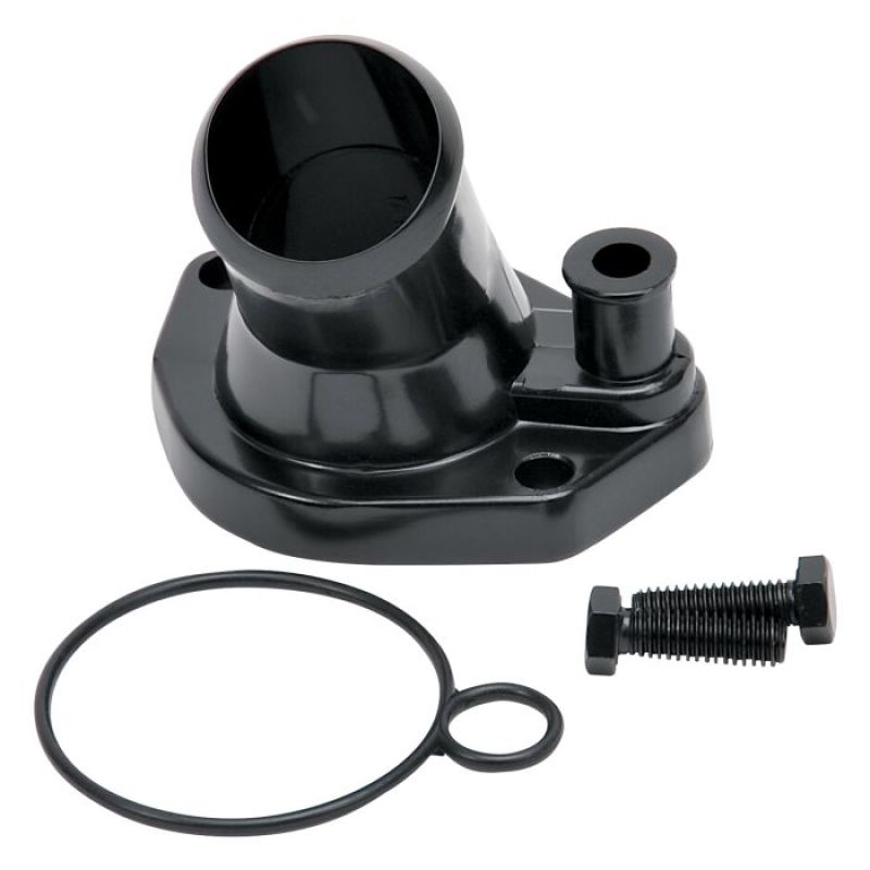 Edelbrock Steel Water Neck for Ford Small Block Windsor - Black (view 4)