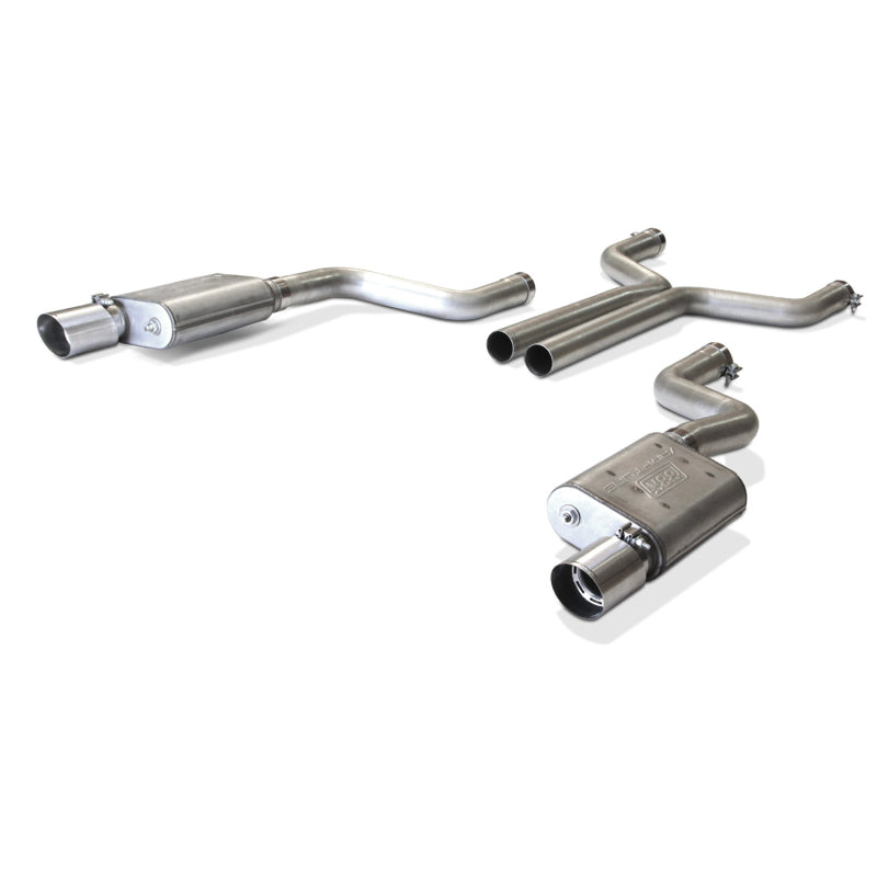 BBK 2015-16 Mustang GT Varitune Complete Cat Back Exhaust System (Includes Resonator Delete X-Pipe) (view 4)
