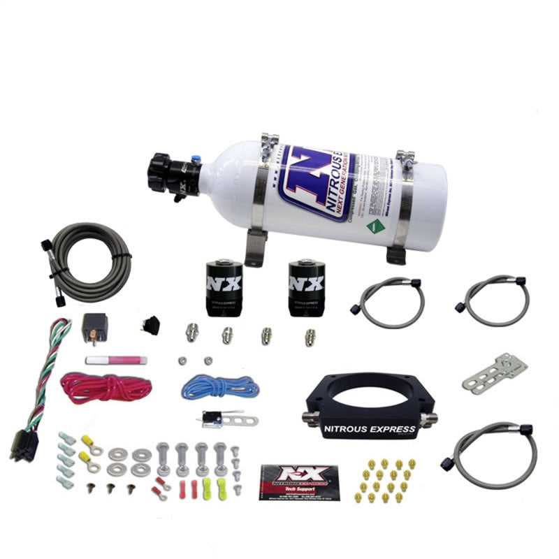 Nitrous Express GM LS 90mm Nitrous Plate Kit (50-400HP) w/5lb Bottle (view 2)