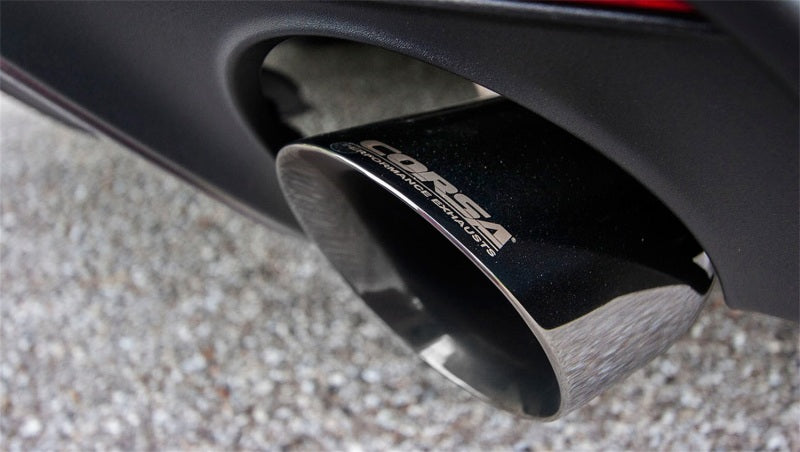 Corsa 2015 Ford Mustang GT 5.0 3in Cat Back Exhaust Polish Dual Tips (Sport) (view 3)
