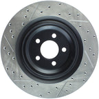 StopTech SportStop 06-09 Chrysler SRT-8 Rear Left Drilled & Slotted Rotor (view 8)