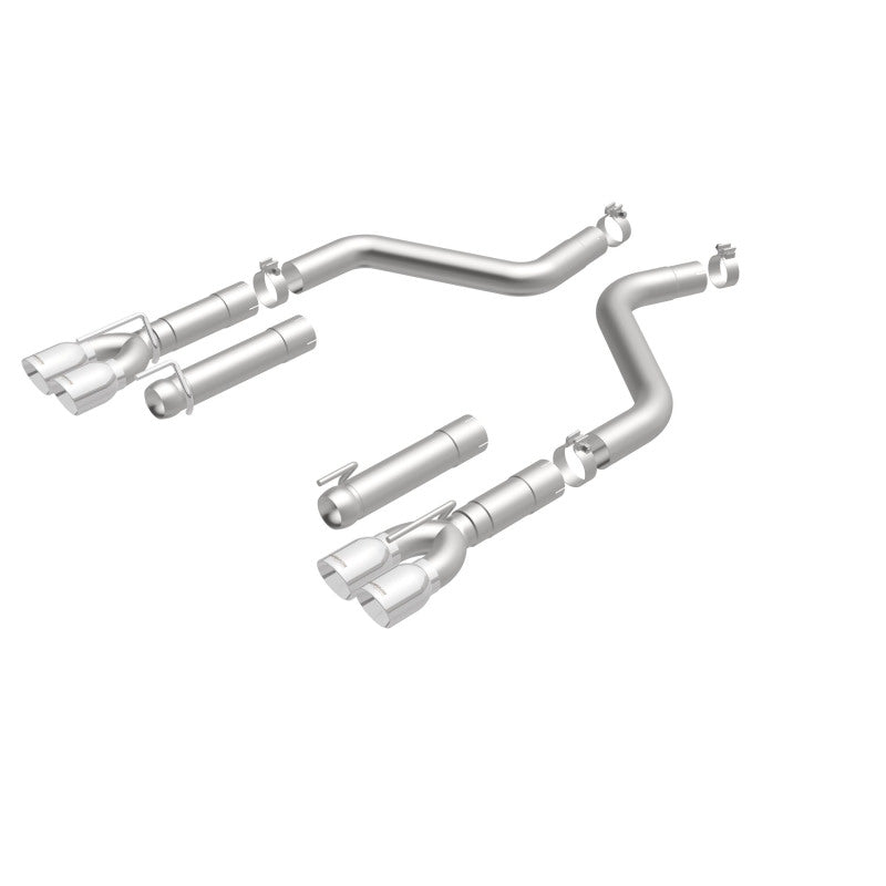 MagnaFlow Axle-Back, SS, 3in, Quad Split Rear 3.5 Tips 2015 Dodge Challenger incl SRT Hellcat (view 49)