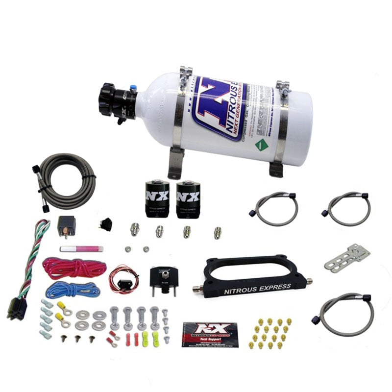 Nitrous Express 07-14 Ford Mustang GT500 Nitrous Plate Kit (50-250HP) w/5lb Bottle (view 2)