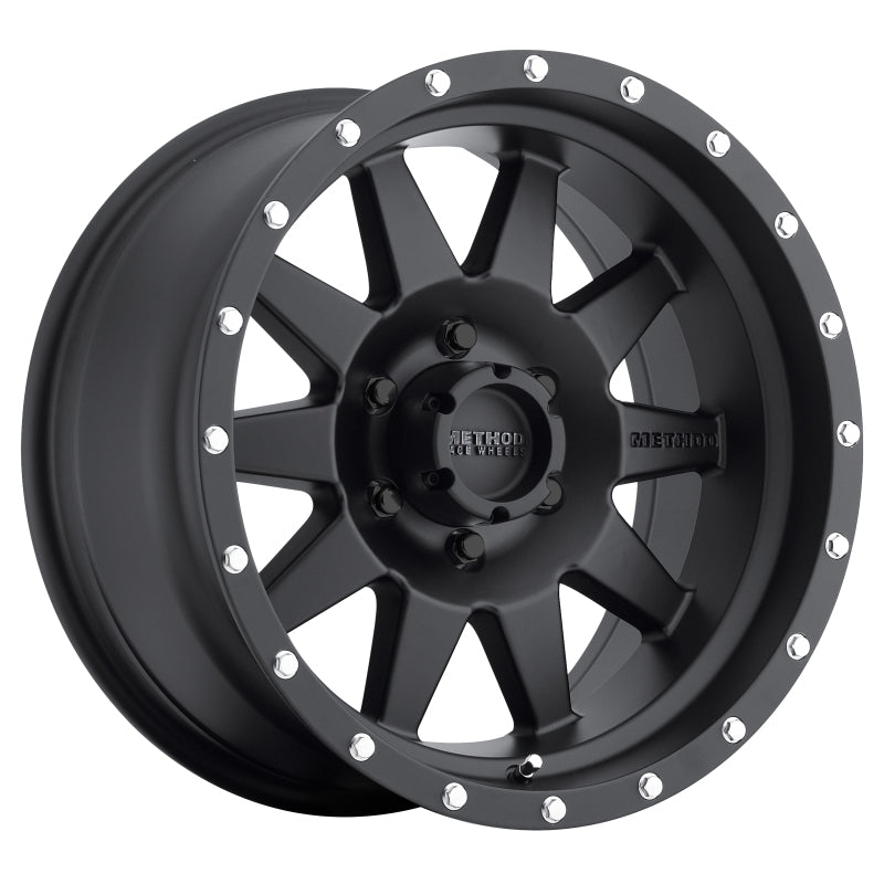 Method MR301 The Standard 17x8.5 0mm Offset 6x135 94mm CB Matte Black Wheel Main image