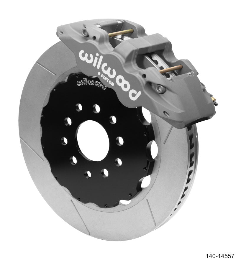 Wilwood AERO6 Front Big Brake Race Kit 14.00 Black 96-13 Chevrolet Corvette Z06 (C5/C6) w/o Lines Main image